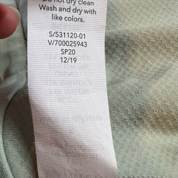 Athleta Radiant Colorblock Bra Womens Small Powervita Gray Green - Picture 6 of 8